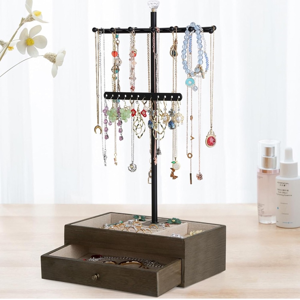Elegant Jewelry Organizer with Drawer